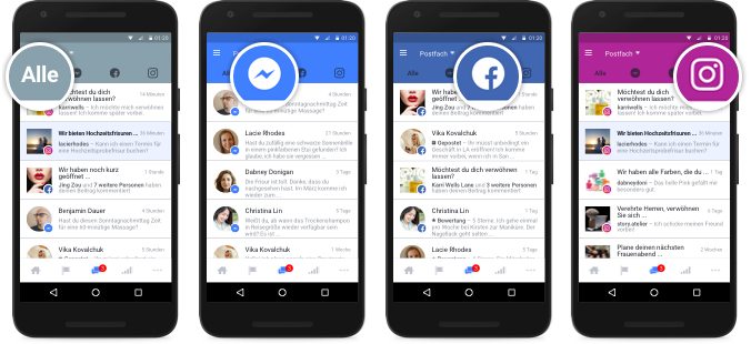 Facebook zentraler Posteingang