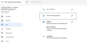 Google Kurzname My Business