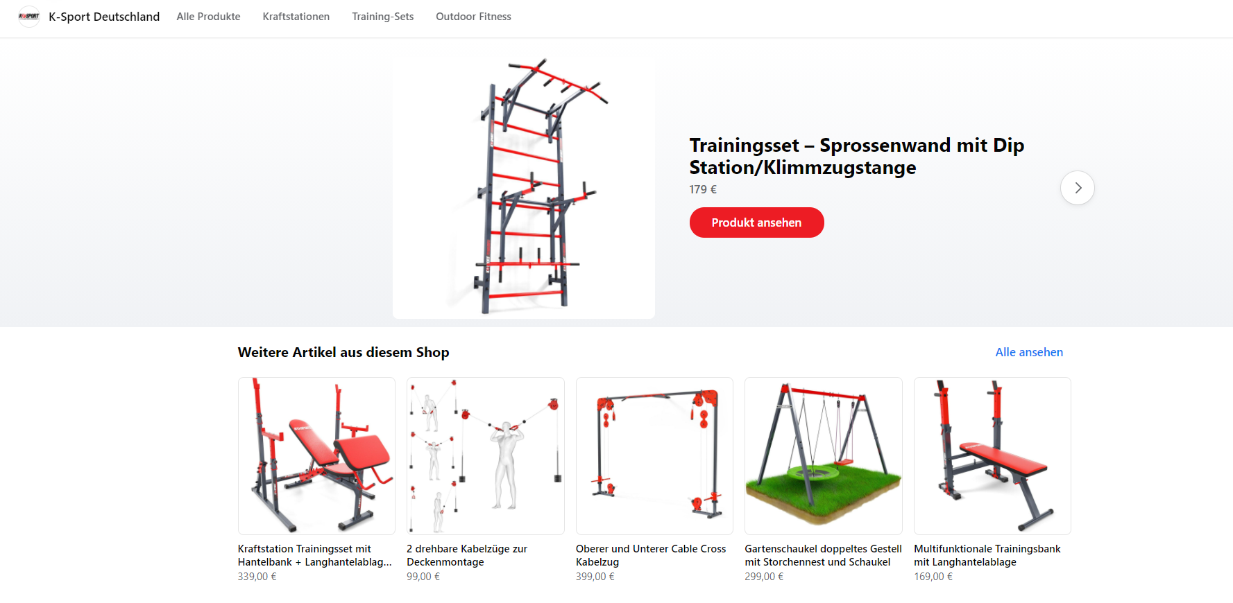 K Sport Deutschland Facebook Shop