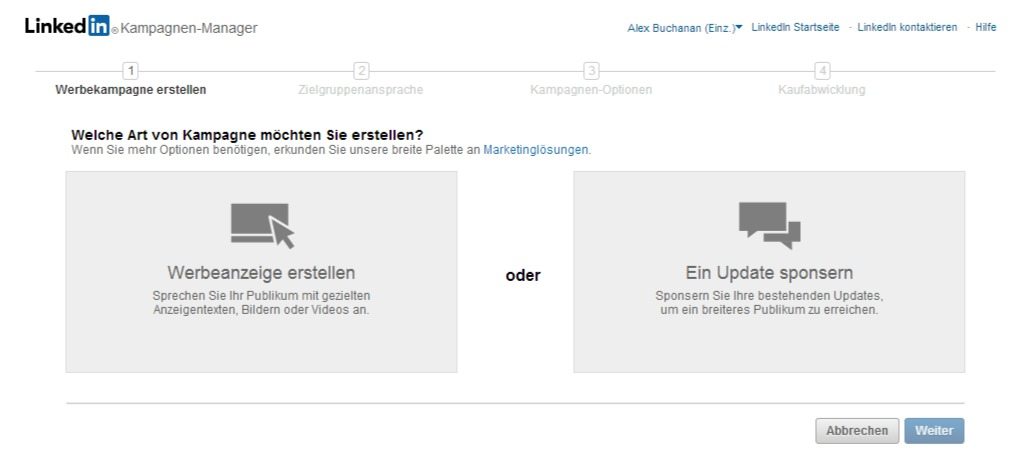 LinkedIn Werbung