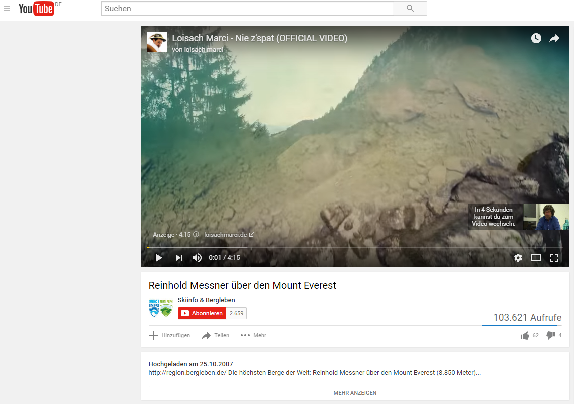 Youtube Werbung (2)