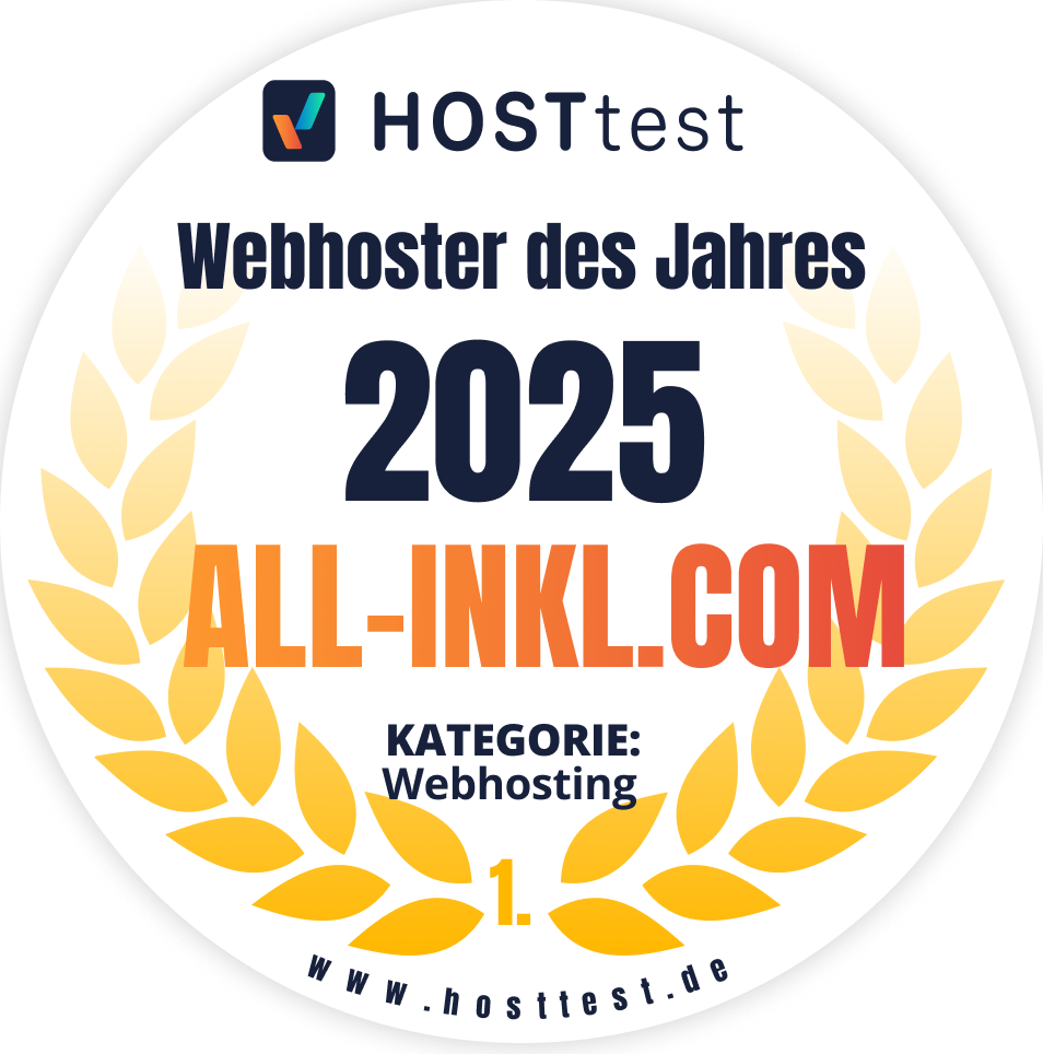 HOSTtest: ALL-INKL.COM Webhoster des Jahres 2025, Kategorie Webhosting